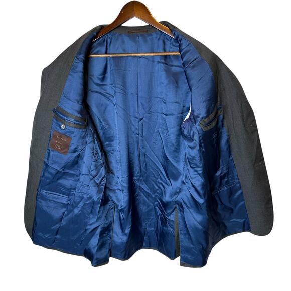 J. Hilburn Men's Wool Two-Button Gray Blazer size 41R - Picture 5 of 6